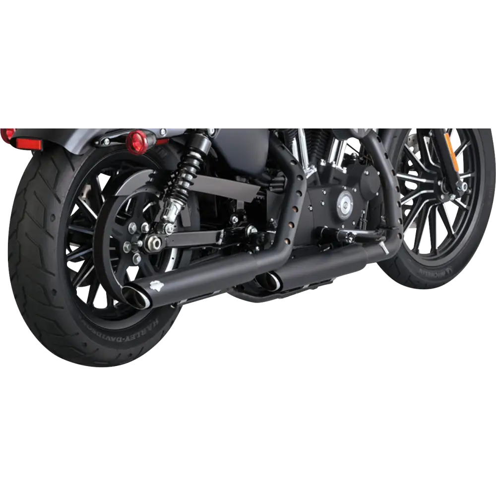 VANCE & HINES 3" Twin Slash Slip-On Mufflers - Black 46361