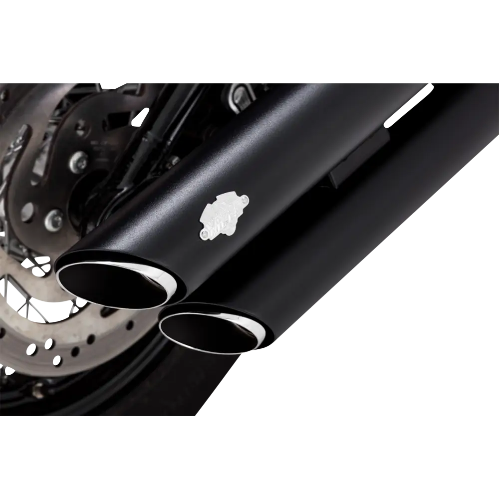 VANCE & HINES 3" Twin Slash Slip-On Mufflers - Black 46376