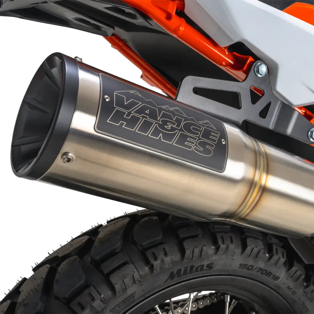 VANCE & HINES Adventure Hi-Output 450 Slip-On Muffler - Stainless Steel 17415