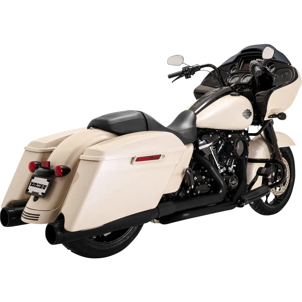 VANCE & HINES Dresser Duals Header System - Black 47351