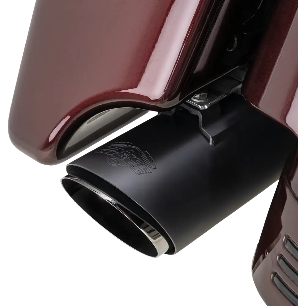 VANCE & HINES Twin Slash Slip-On Muffler - Black 46672