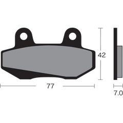 VESRAH Semi-Metallic Brake Pads VD-131