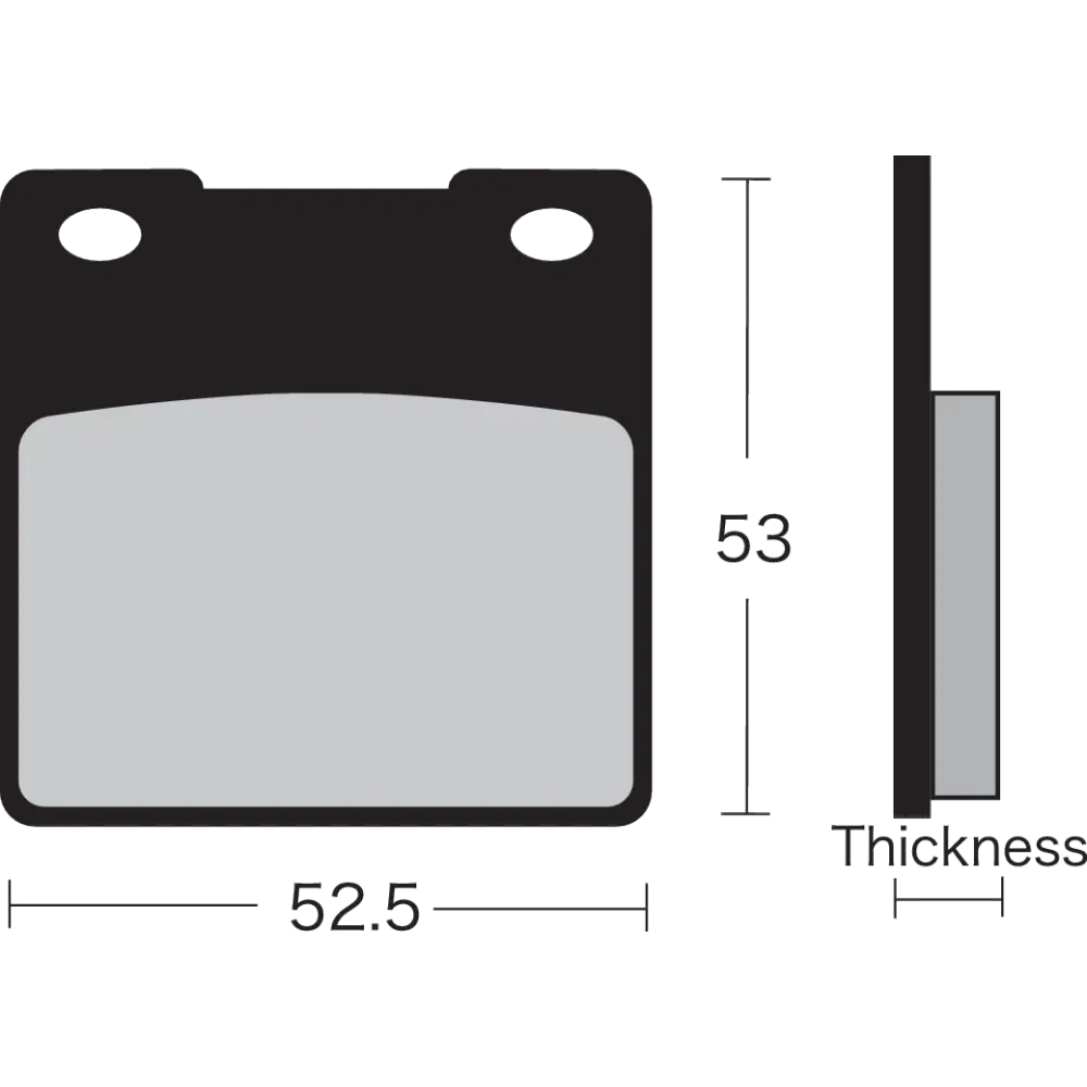 VESRAH Semi-Metallic Brake Pads VD-327