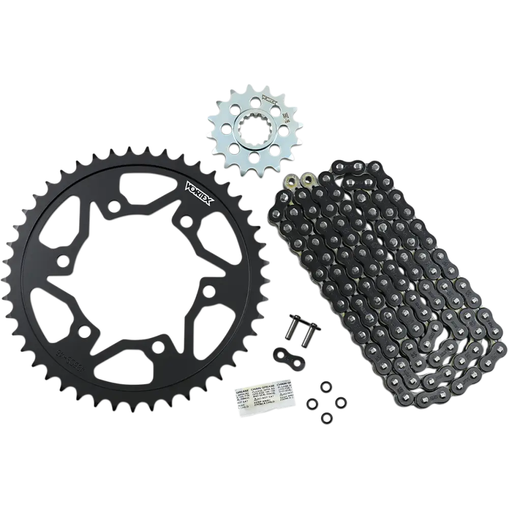 VORTEX Chain Kit - Black - Yamaha - FZ-09 CK6453