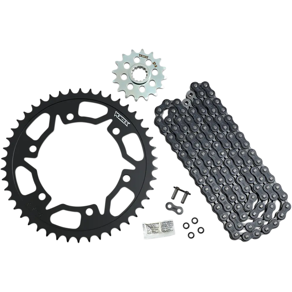 VORTEX Chain Kit - Black - Yamaha - FZ6R CK6440