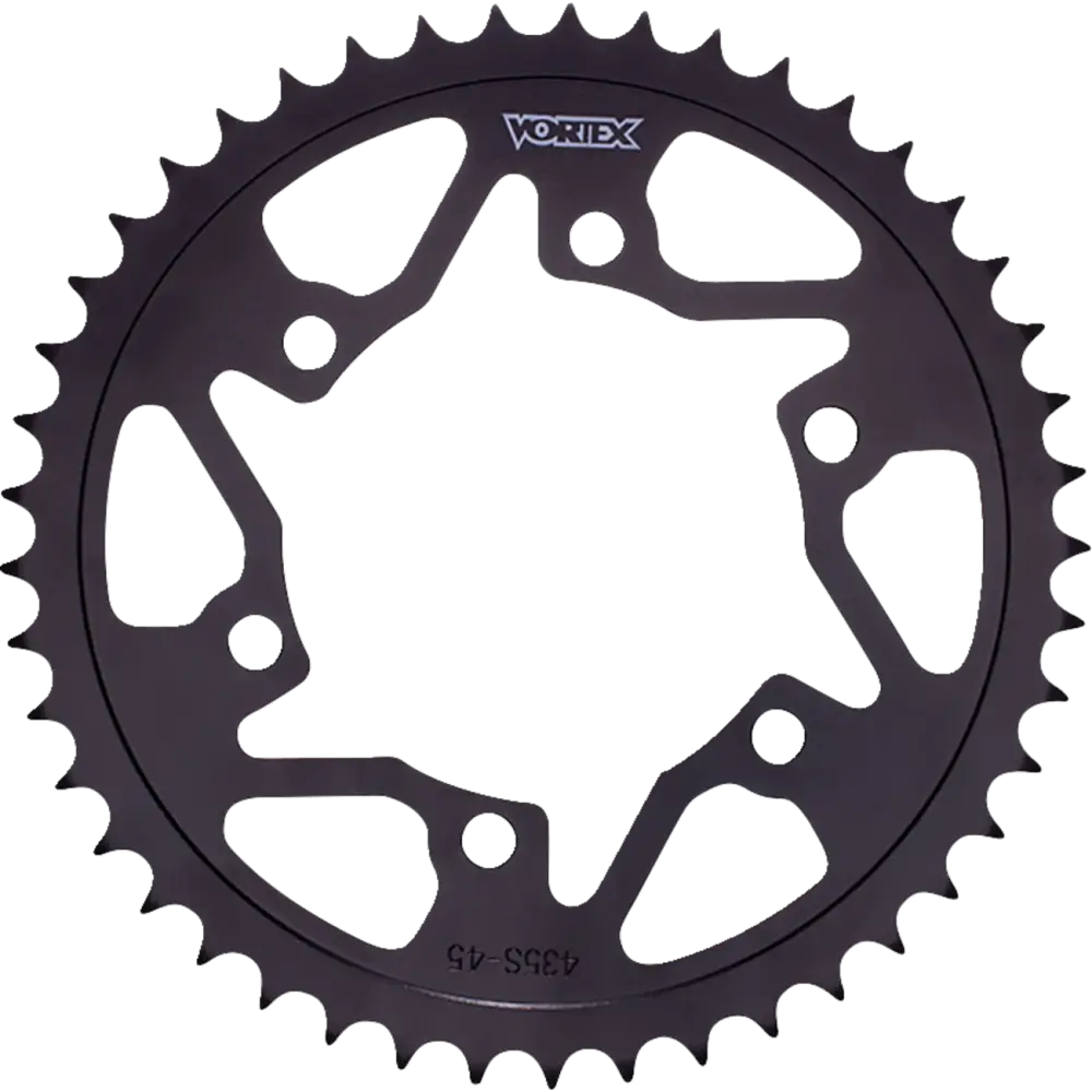 VORTEX Rear Sprocket - 44 Tooth - Black - Yamaha 435S-44