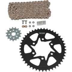 VORTEX Steel Chain Kit -Gold - Kawasaki - ZX6R CKG6349