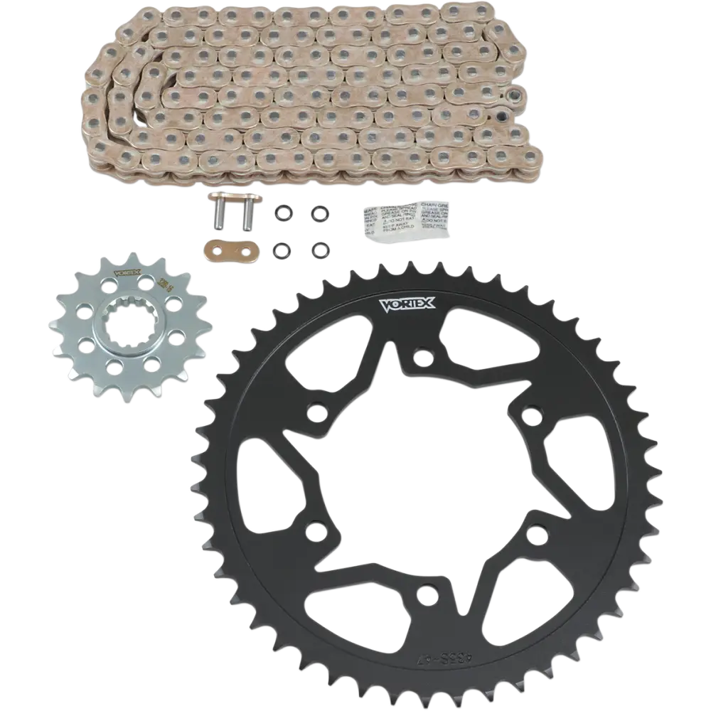 VORTEX Steel Chain Kit - Gold - Yamaha - YZF-R1 - ’06-’08 CKG6362