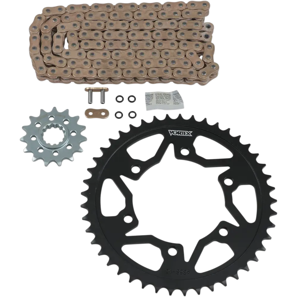 VORTEX Steel Chain Kit - Gold - Yamaha - YZF-R1 - ’98-’03 CKG6354