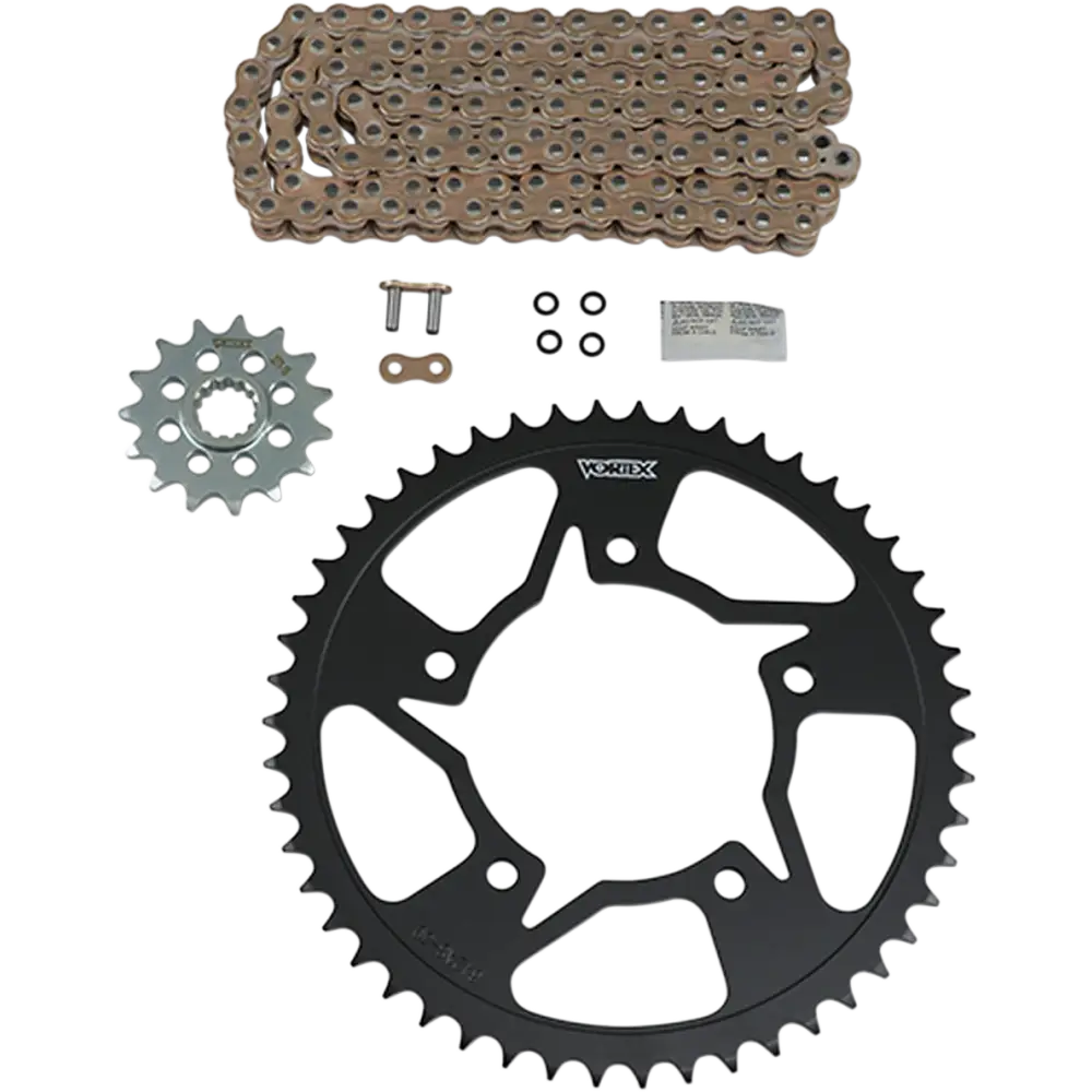 VORTEX Steel Chain Kit - Gold - YamahaYZF-R6 - ’99-’02 CKG6321