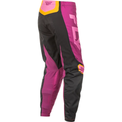 Women's F 16 Pants Ca/Ny Black/Mauve/Yellow Sz 11/12