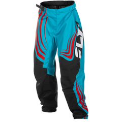 Youth F 16 Pants Ca/Ny Cyan/Black/Red Sz 24