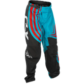 Youth F 16 Pants Ca/Ny Cyan/Black/Red Sz 24