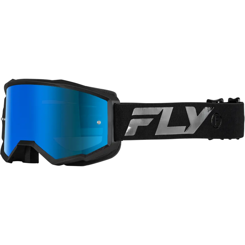 Youth Zone Goggle Black/Black W/ Sky Blue Mirror/Smoke Lens