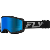 Youth Zone Goggle Black/Black W/ Sky Blue Mirror/Smoke Lens