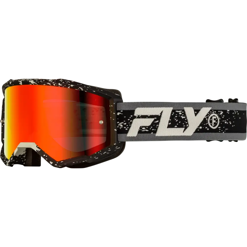 Youth Zone Goggle Black/Grey W/ Red Mirror/Smoke Lens