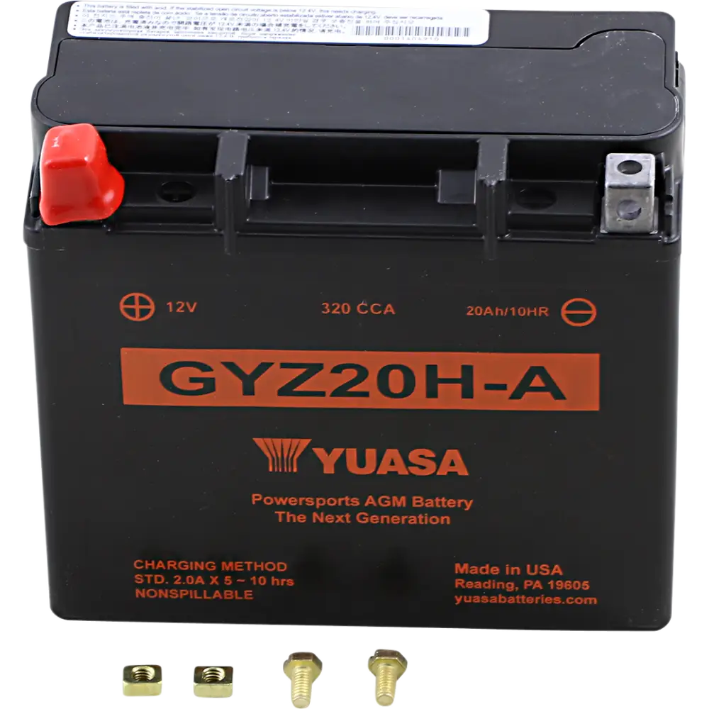 YUASA AGM Battery - GYZ20H-A YUAM720GHA
