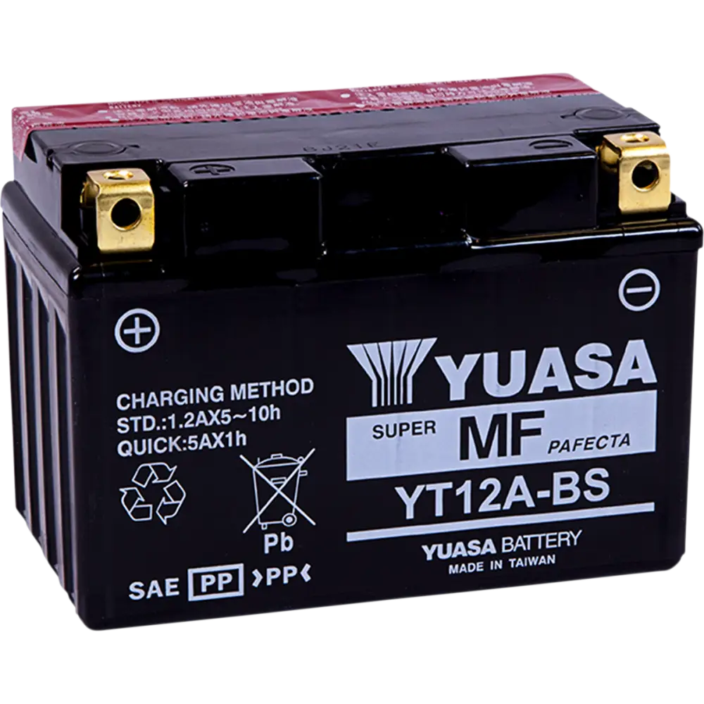 YUASA AGM Battery - YT12A-BS - .49 L YUAM32ABS