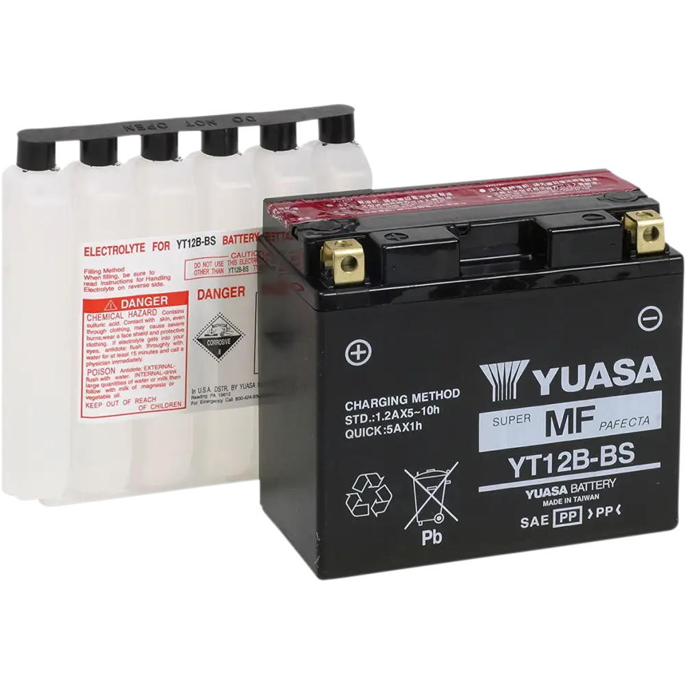 YUASA AGM Battery - YT12B-BS - .52 L YUAM6212B