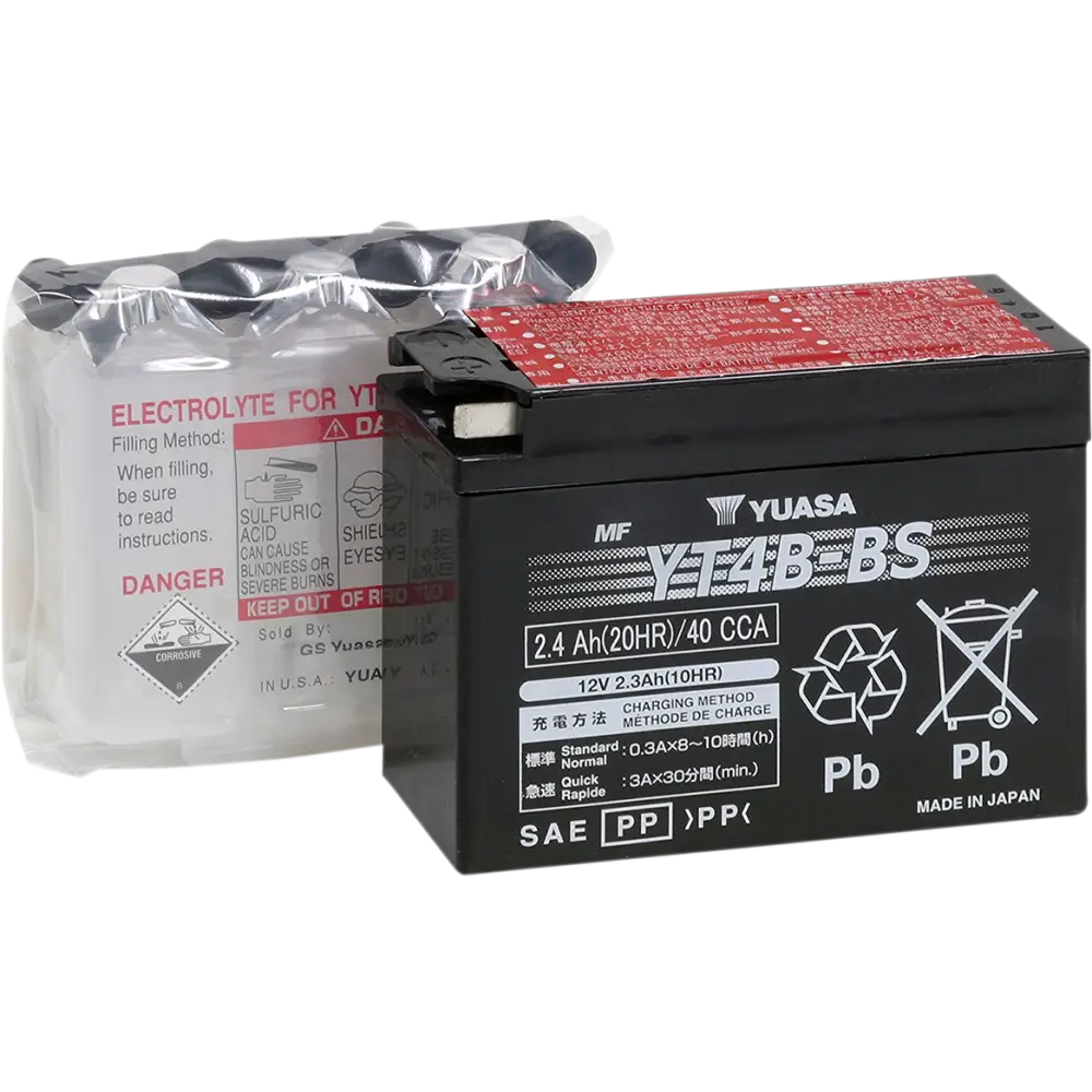 YUASA AGM Battery - YT4B-BS - .12 L YUAM62T4B