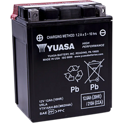 YUASA AGM Battery - YTX14AH-BS .66 L YUAM62H4A