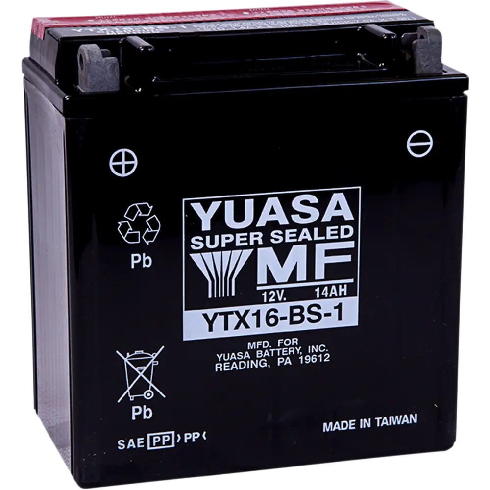 YUASA AGM Battery - YTX16-BS - .78 L YUAM32X61