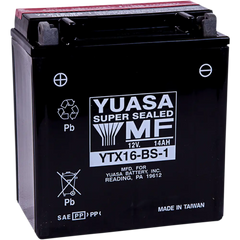 YUASA AGM Battery - YTX16-BS - .78 L YUAM32X61