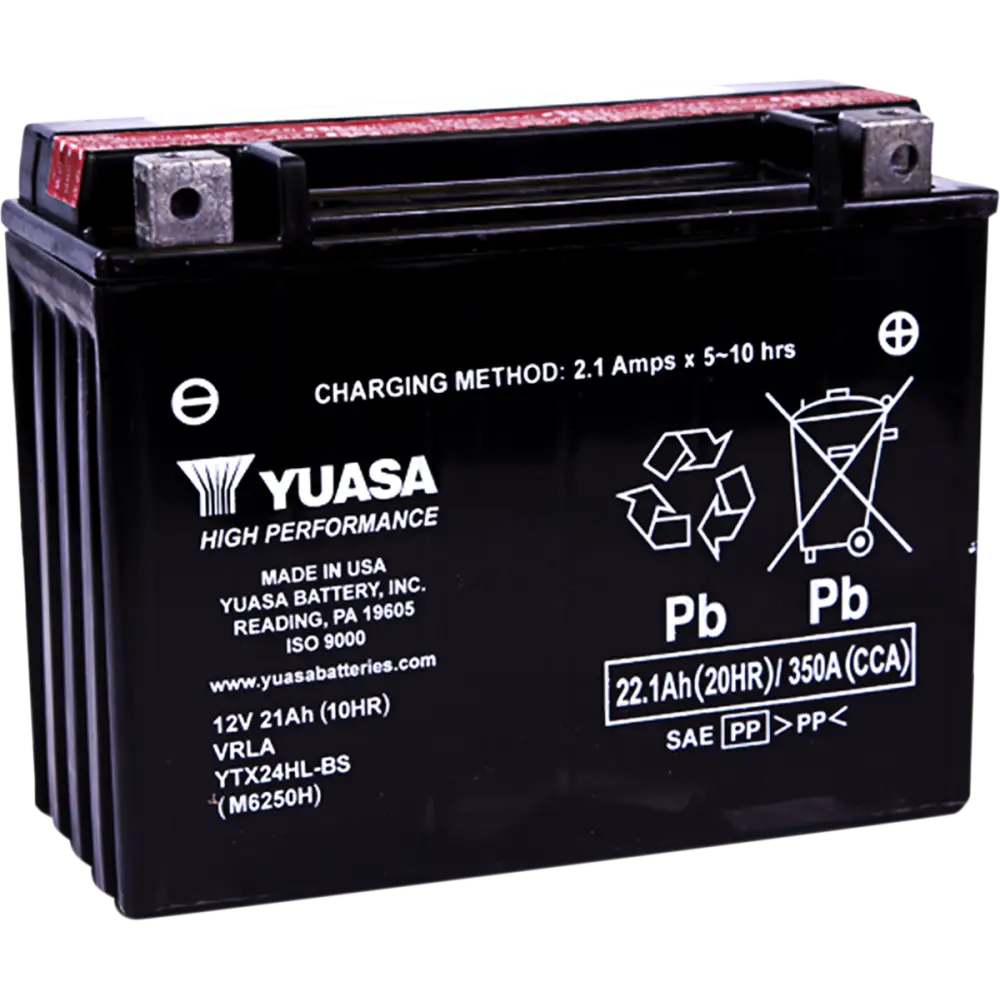 YUASA AGM Battery - YTX24HL-BS 1.08 LTR YUAM6250H