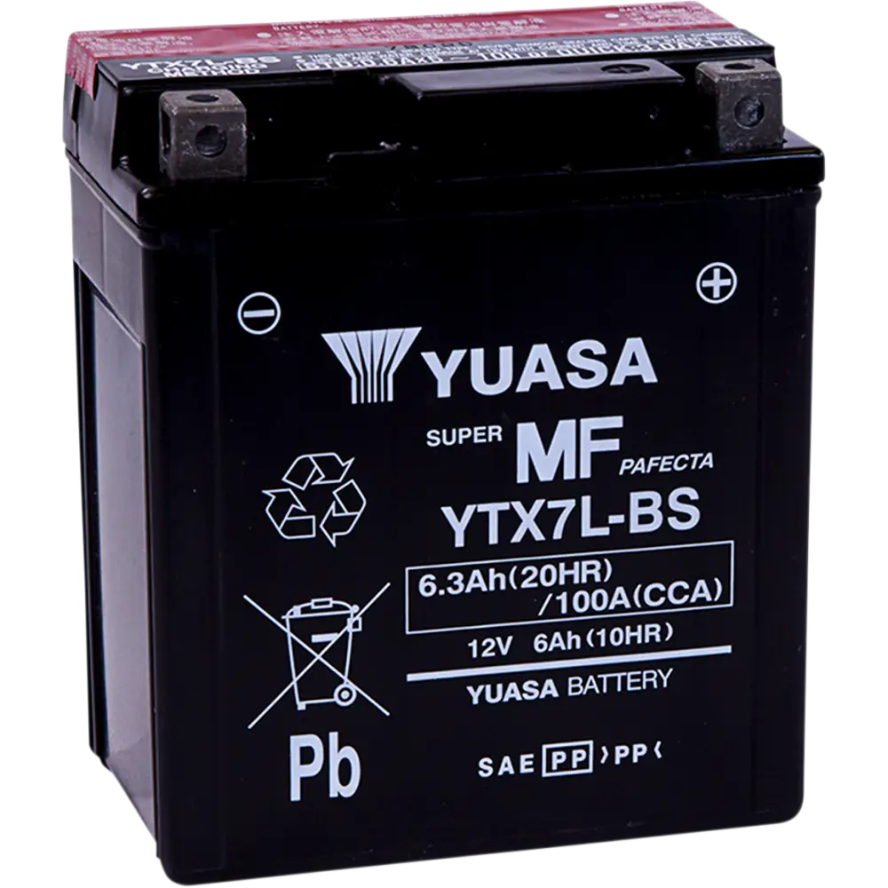 YUASA AGM Battery - YTX7L-BS - .33 L YUAM327BS