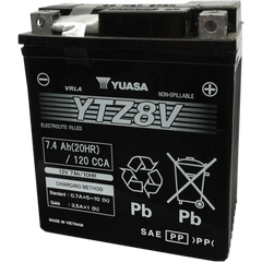 YUASA AGM Battery - YTZ8V YUAM728ZV