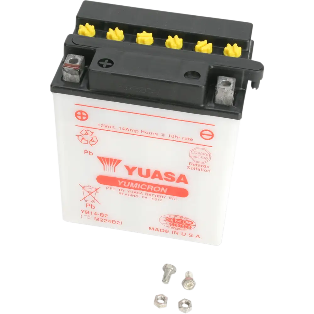 YUASA Battery - YB14-B2 YUAM224B2IND