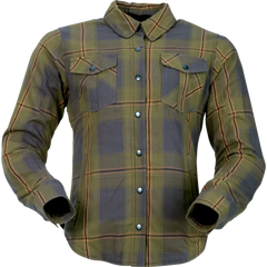 Z1R Ashwood Women's Flannel - Olive - Large 3041-0687