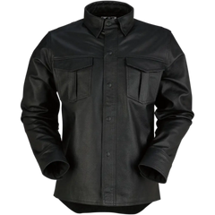 Z1R Motz Leather Shirt - Black - XL 2810-3396