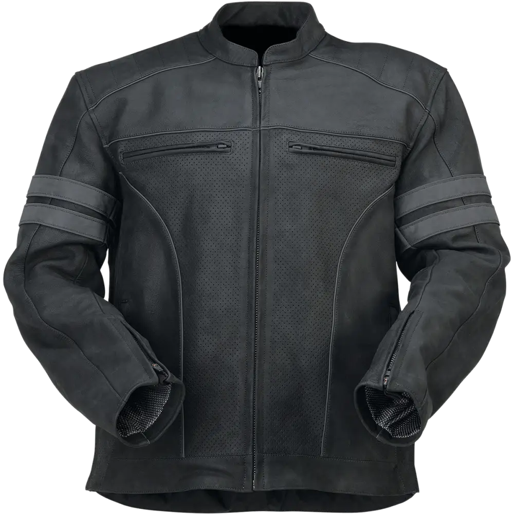Z1R Remedy Leather Jacket - Black - 4XL 2810-3895