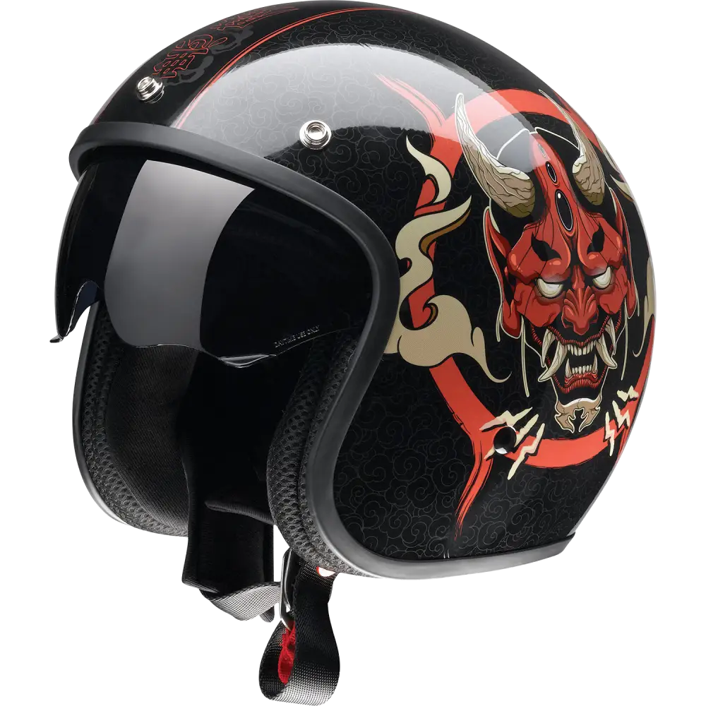 Z1R Saturn Helmet - Devilish - Gloss Black/Red - XS 0104-2876