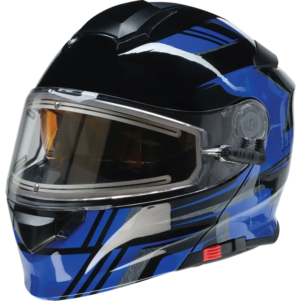 Z1R Solaris Helmet - First Tracks - Electric - Dual Pane - Black/Blue - 2XL 0120-0836