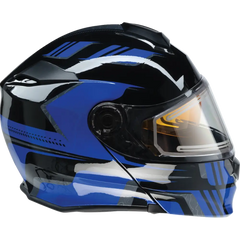 Z1R Solaris Helmet - First Tracks - Electric - Dual Pane - Black/Blue - Medium 0120-0833