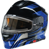 Z1R Solaris Helmet - First Tracks - Electric - Dual Pane - Black/Blue - XL 0120-0835