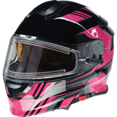 Z1R Solaris Helmet - First Tracks - Electric - Dual Pane - Black/Pink - 2XL 0120-0848