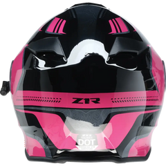Z1R Solaris Helmet - First Tracks - Electric - Dual Pane - Black/Pink - Medium 0120-0845