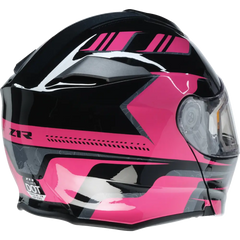 Z1R Solaris Helmet - First Tracks - Electric - Dual Pane - Black/Pink - XL 0120-0847