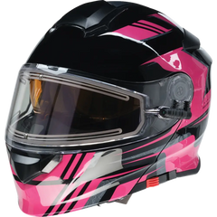 Z1R Solaris Helmet - First Tracks - Electric - Dual Pane - Black/Pink - XL 0120-0847