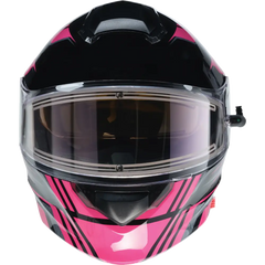 Z1R Solaris Helmet - First Tracks - Electric - Dual Pane - Black/Pink - XS 0120-0843