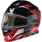 Z1R Solaris Helmet - First Tracks - Electric - Dual Pane - Black/Red - XL 0120-0829