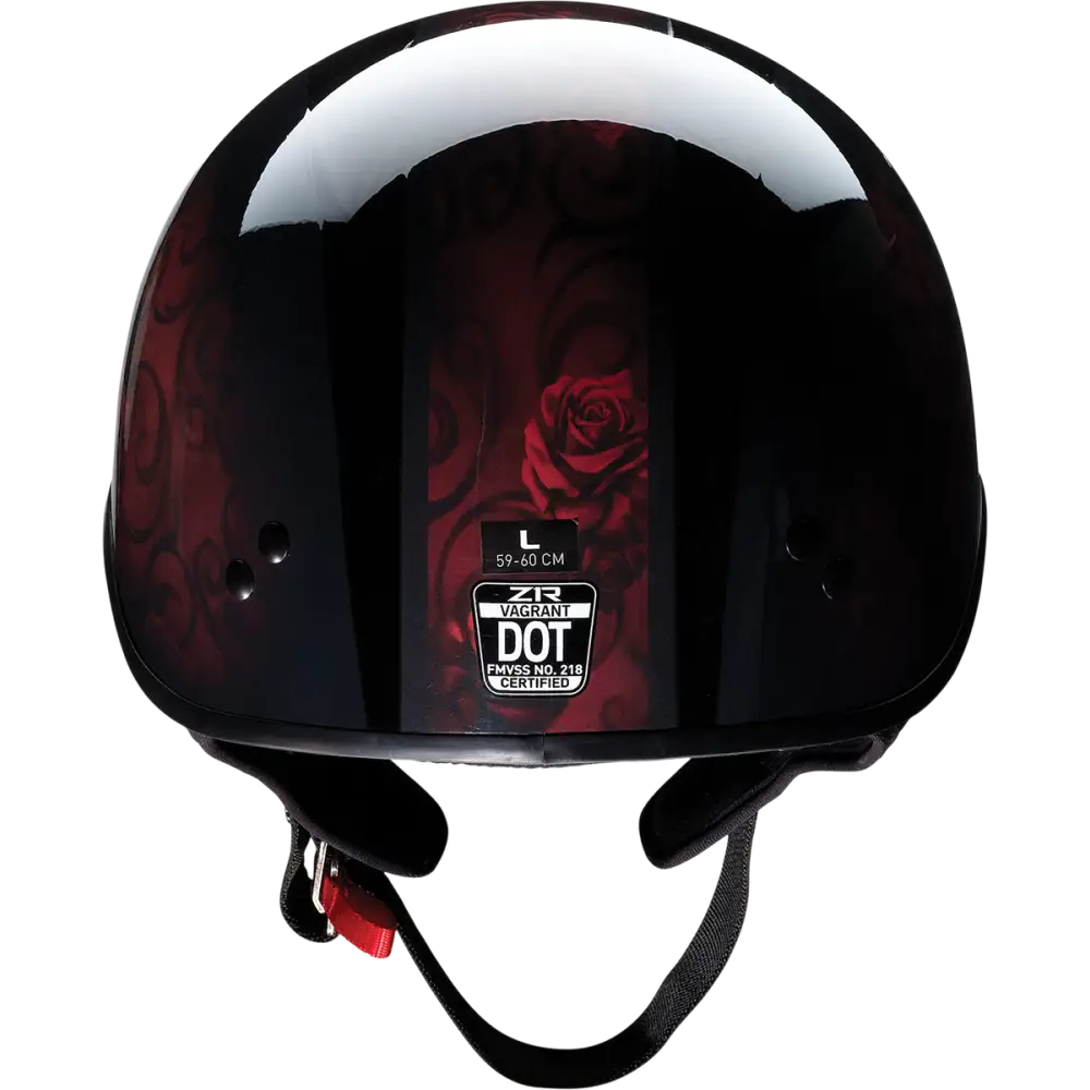 Z1R Vagrant Helmet - Red Catrina - Black/Red - Large 0103-1316