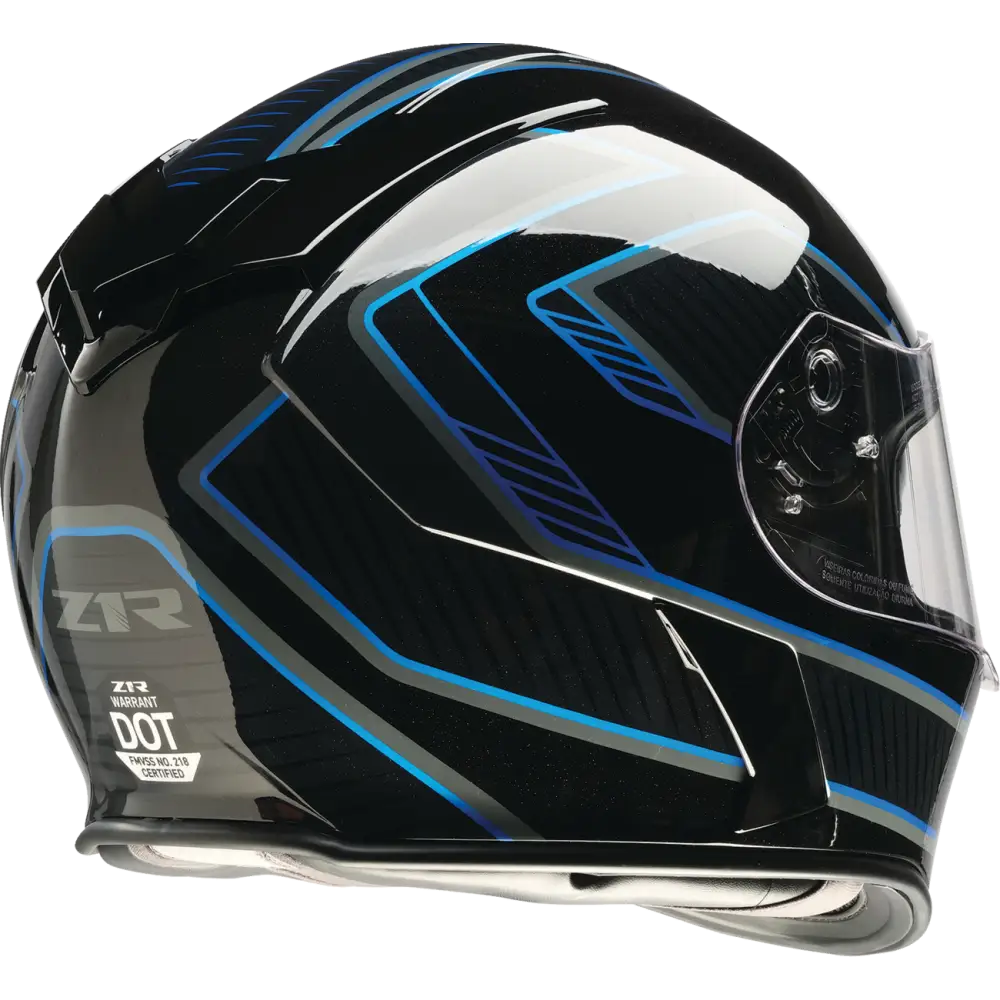 Z1R Warrant Helmet - Amplify - Black/Blue - XS 0101-17885