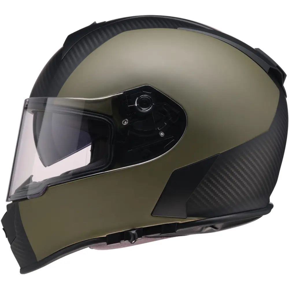 Z1R Warrant Helmet - Carbon - Green - Medium 0101-17434
