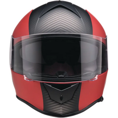 Z1R Warrant Helmet - Carbon - Red - Medium 0101-17428