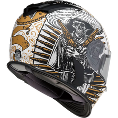 Z1R Warrant Helmet - Sombrero - White/Gold - Medium 0101-14166