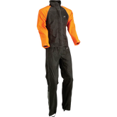 Z1R Women's 2-Piece Rainsuit - Black/Orange - 2XL 2853-0038